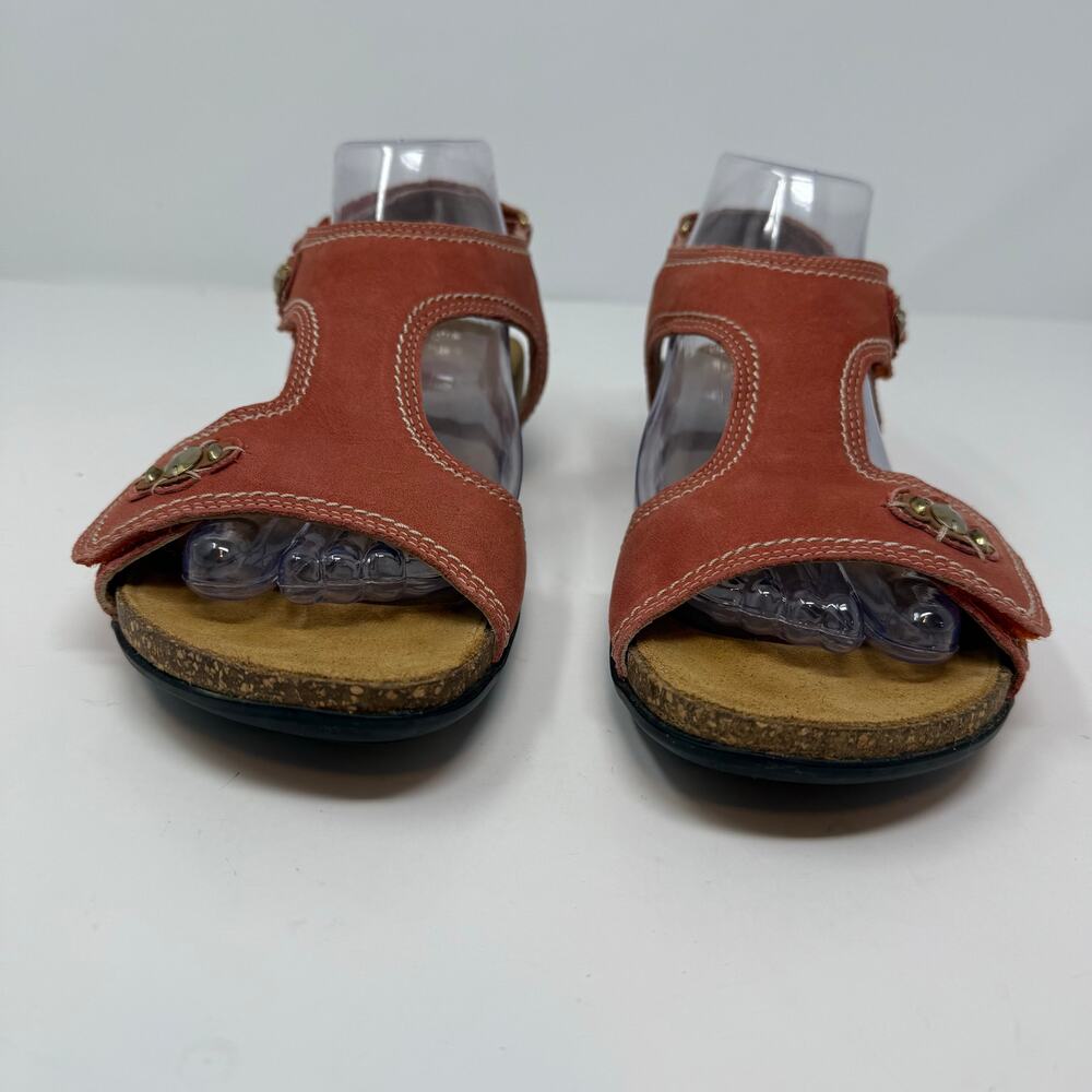 Clarks Unstructured Sandals Women's 9 Coral Leather Comfort Sandals Casual Shoes - Picture 9 of 13